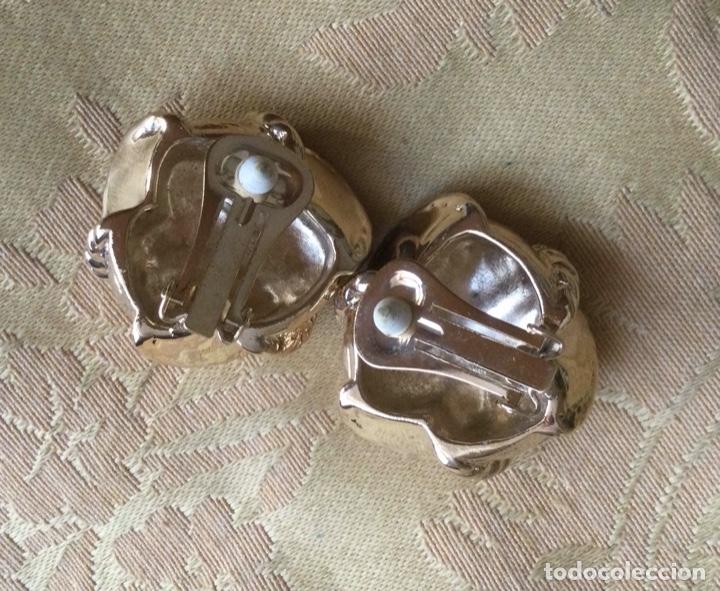 Vintage: PENDIENTES VINTAGE CHAPADOS EN ORO - Foto 9