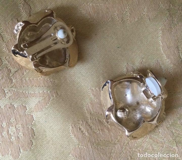 Vintage: PENDIENTES VINTAGE CHAPADOS EN ORO - Foto 10