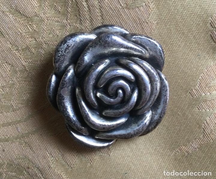 Vintage: COLGANTE DE PLATA DE LEY 925 CON FORMA DE FLOR - Foto 1