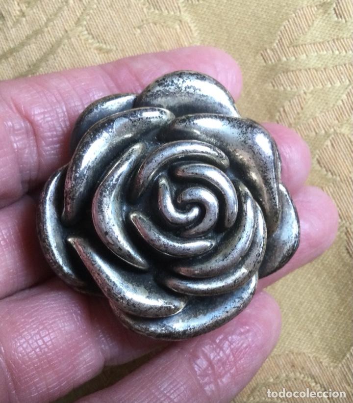 Vintage: COLGANTE DE PLATA DE LEY 925 CON FORMA DE FLOR - Foto 2