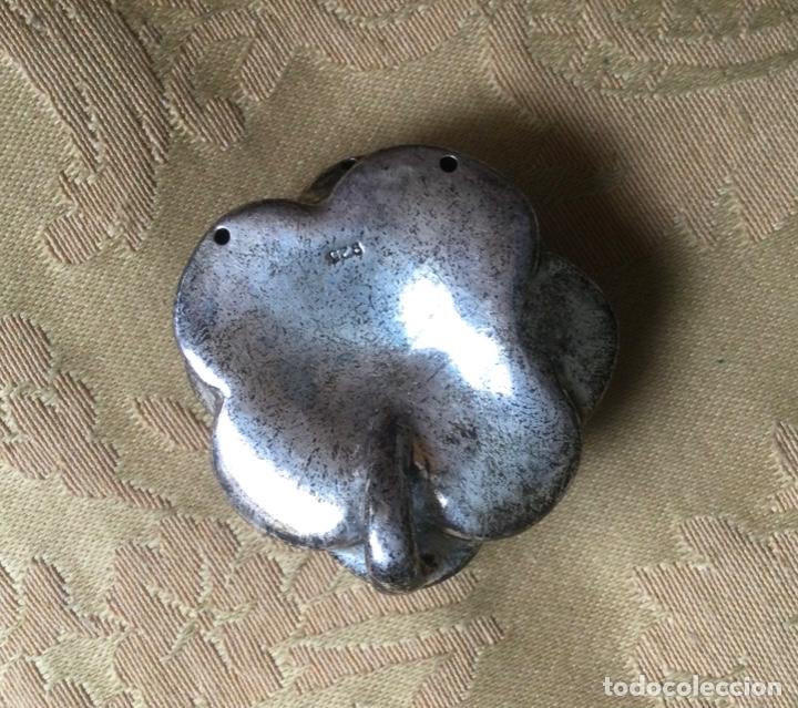 Vintage: COLGANTE DE PLATA DE LEY 925 CON FORMA DE FLOR - Foto 4