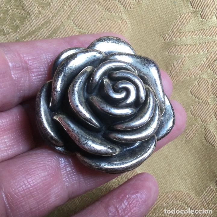 Vintage: COLGANTE DE PLATA DE LEY 925 CON FORMA DE FLOR - Foto 5