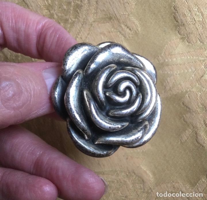 Vintage: COLGANTE DE PLATA DE LEY 925 CON FORMA DE FLOR - Foto 6