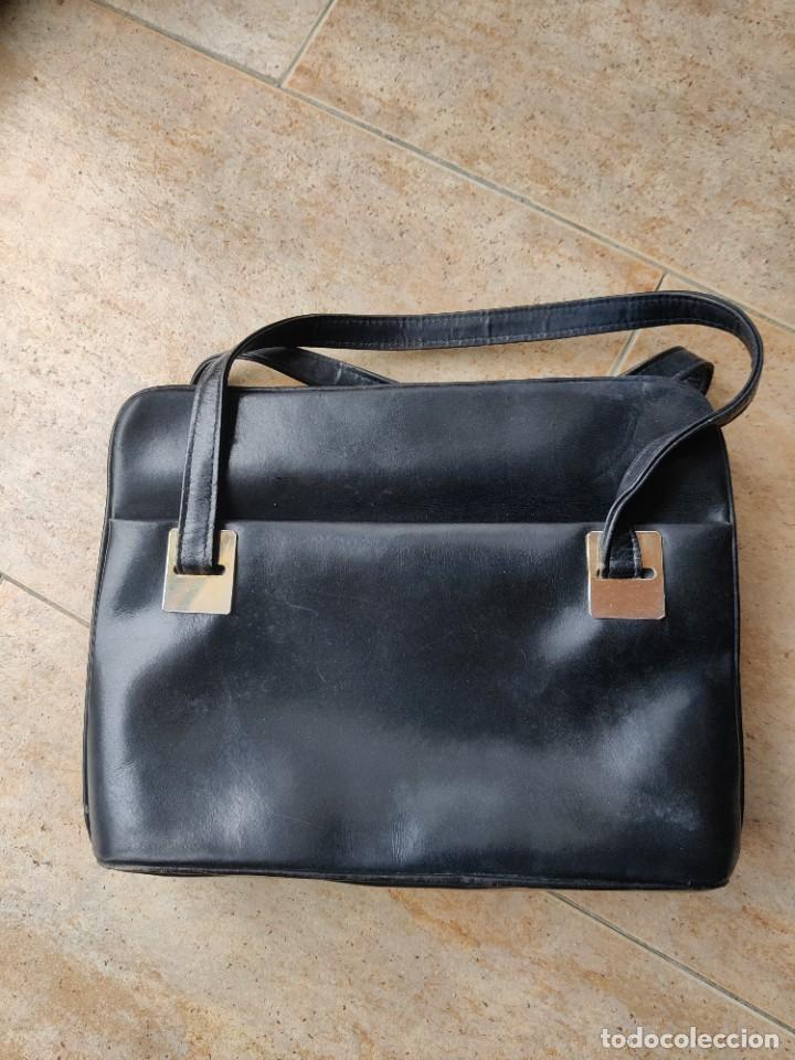 Vintage: bolso de piel a&ntilde;os 30 - Foto 1
