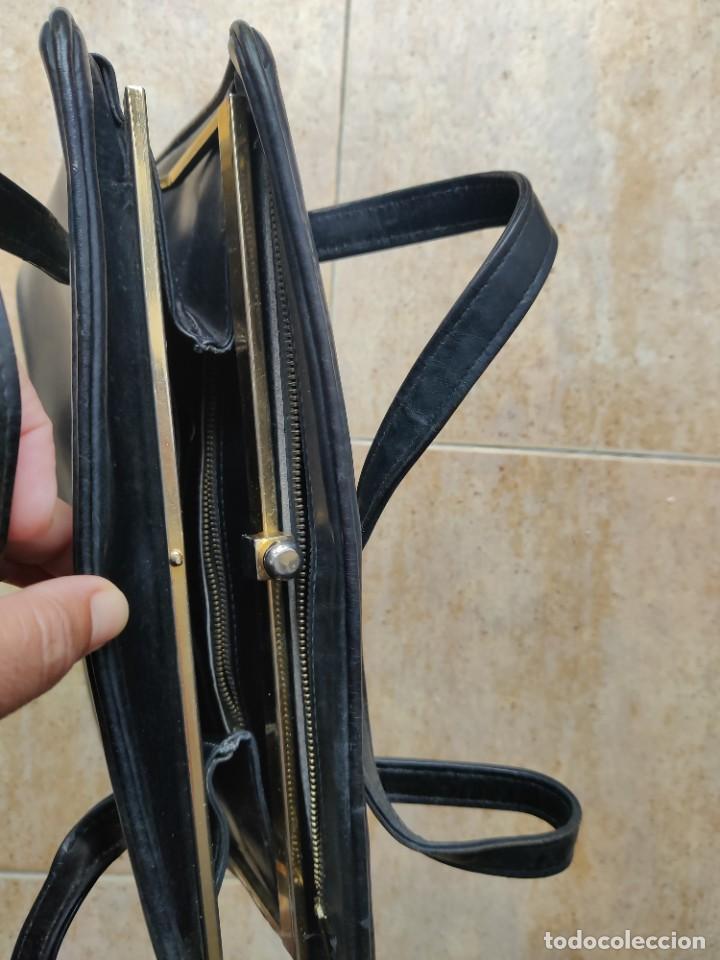 Vintage: bolso de piel a&ntilde;os 30 - Foto 2