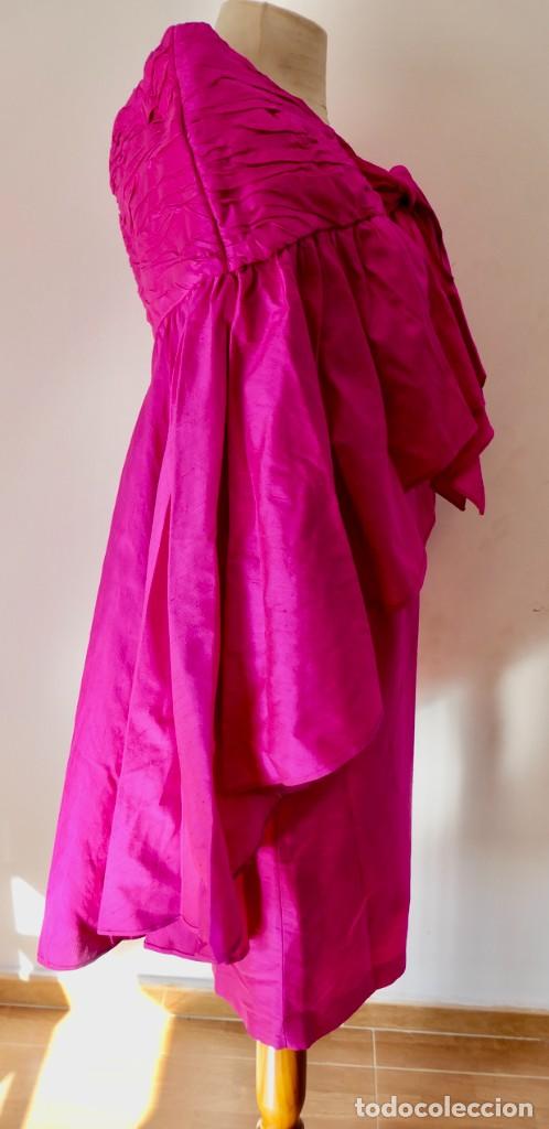 vestido de noche de seda salvaje - rosa - con c - Comprar Moda vintage  mujer en todocoleccion - 297505518