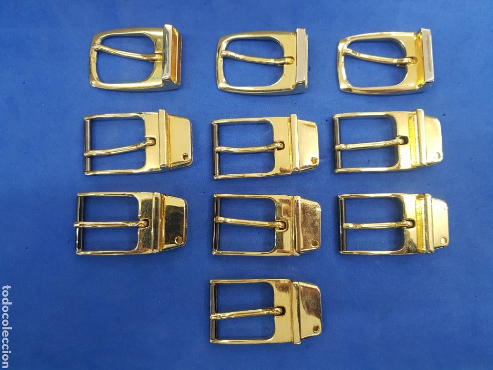 Vintage: Lote 10 hebillas de cinturon de caballero - Foto 1