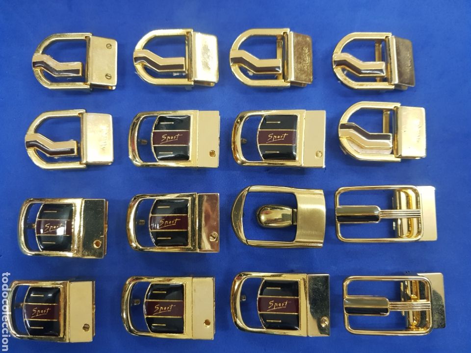 Vintage: Lote 16 hebillas de cinturon de caballero - Foto 1