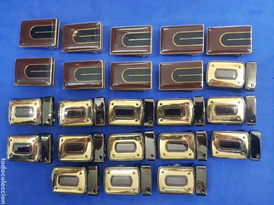 Vintage: Lote 23 hebillas de cinturon de caballero - Foto 1