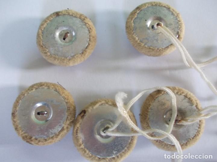 Vintage: Lote de 5 botones de sof&aacute; tapizados - Foto 7