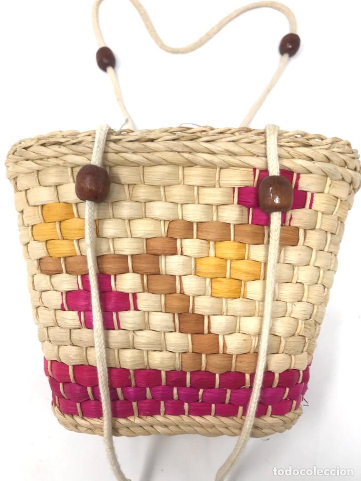 Vintage: CESTA O BOLSO DE PALMA - Foto 1