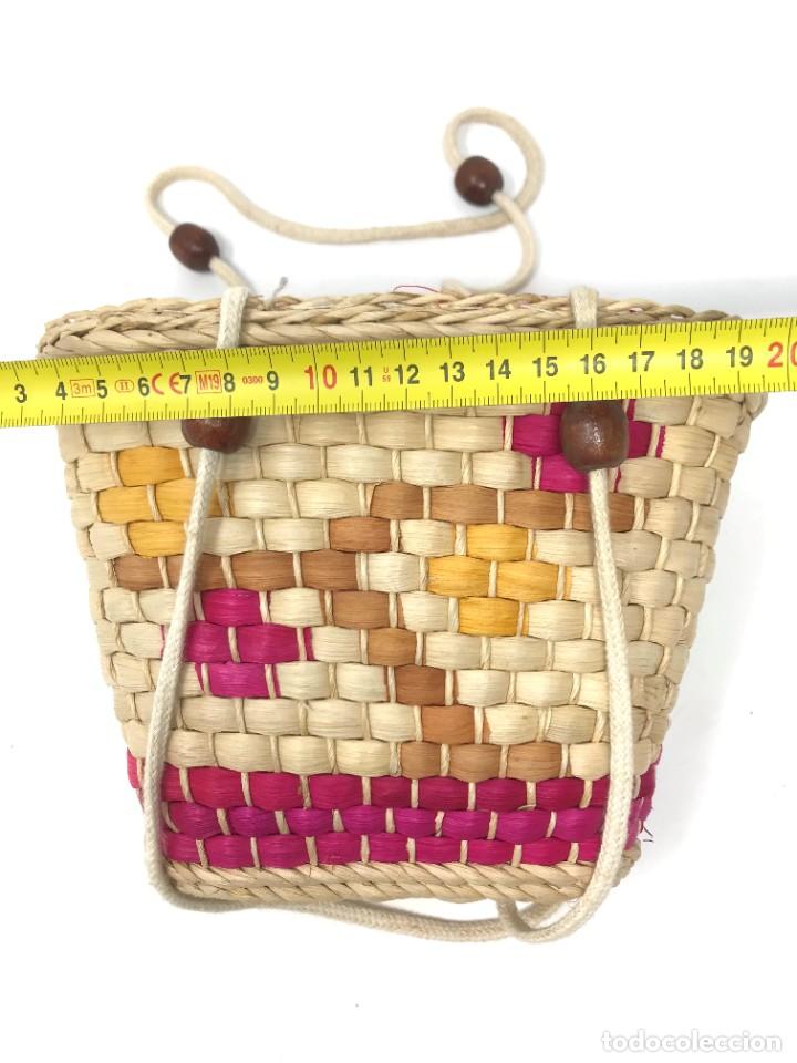 Vintage: CESTA O BOLSO DE PALMA - Foto 4