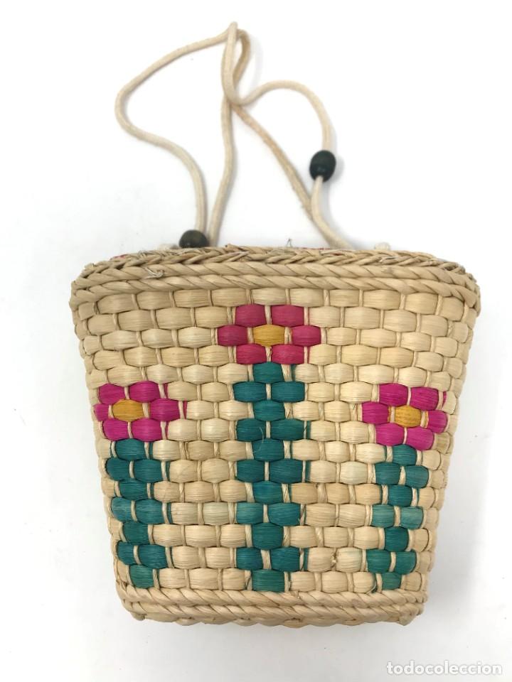 Vintage: CESTA O BOLSO DE PALMA - Foto 2