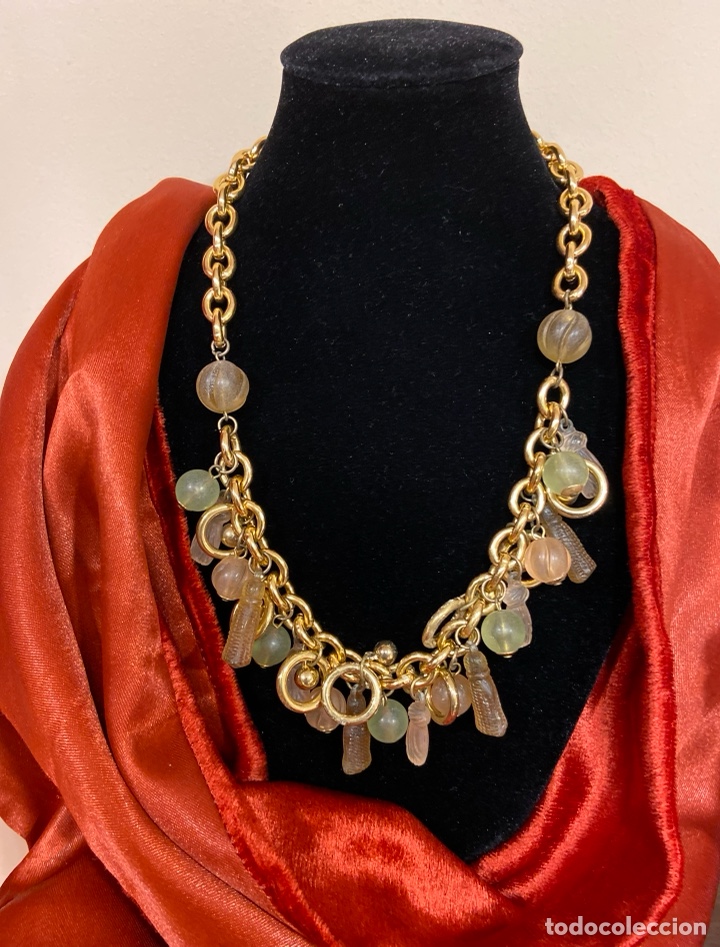 Vintage: C-1-25 Collar de pl&aacute;stico. S&uacute;per original, no pesa - Foto 1