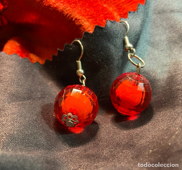 Vintage: C-1-30b Pendientes imitando cristal - Foto 2