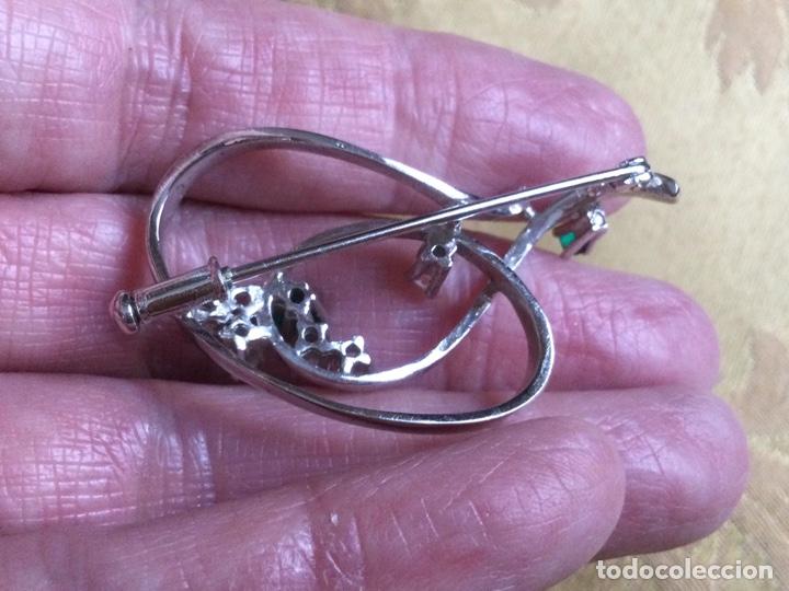 Vintage: BROCHE VINTAGE METAL PLATEADO - Foto 7