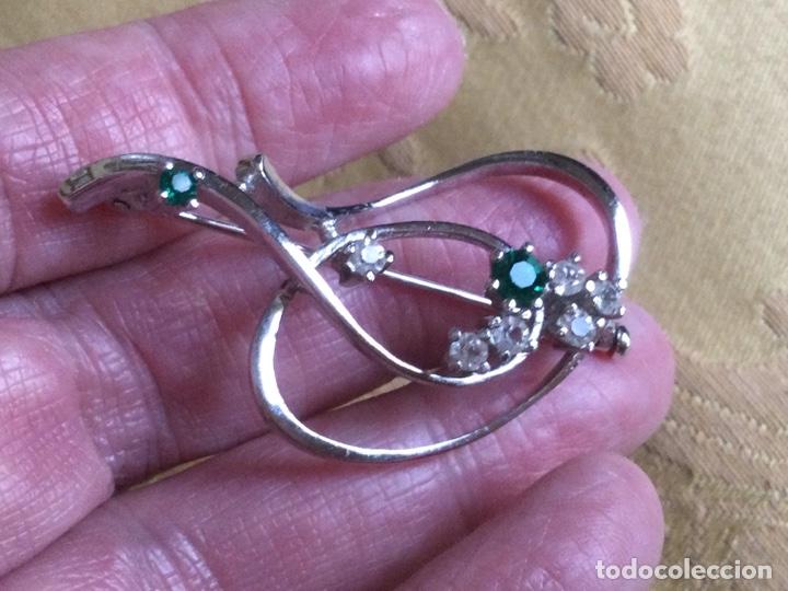 Vintage: BROCHE VINTAGE METAL PLATEADO - Foto 3