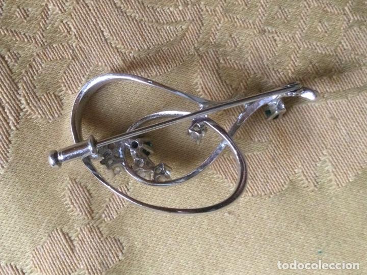 Vintage: BROCHE VINTAGE METAL PLATEADO - Foto 4