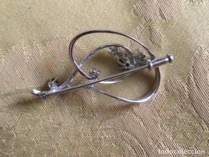 Vintage: BROCHE VINTAGE METAL PLATEADO - Foto 5