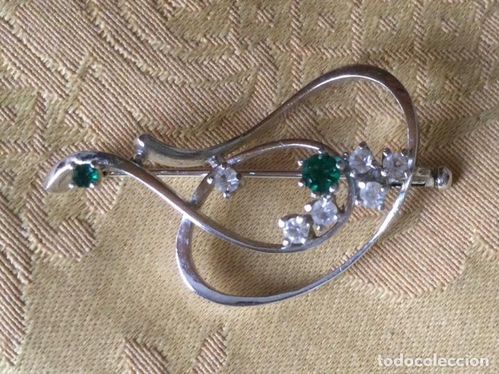 Vintage: BROCHE VINTAGE METAL PLATEADO - Foto 2