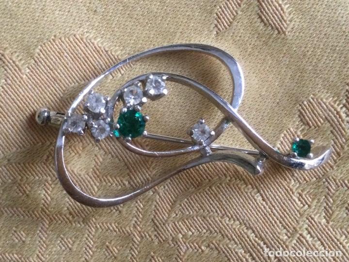 Vintage: BROCHE VINTAGE METAL PLATEADO - Foto 1