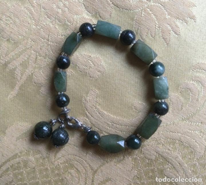 Vintage: PULSERA VINTAGE DE JADE DE DOS TONOS - Foto 3
