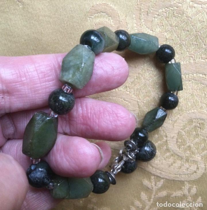 Vintage: PULSERA VINTAGE DE JADE DE DOS TONOS - Foto 4