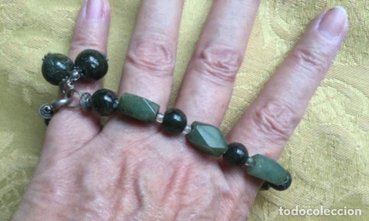 Vintage: PULSERA VINTAGE DE JADE DE DOS TONOS - Foto 5
