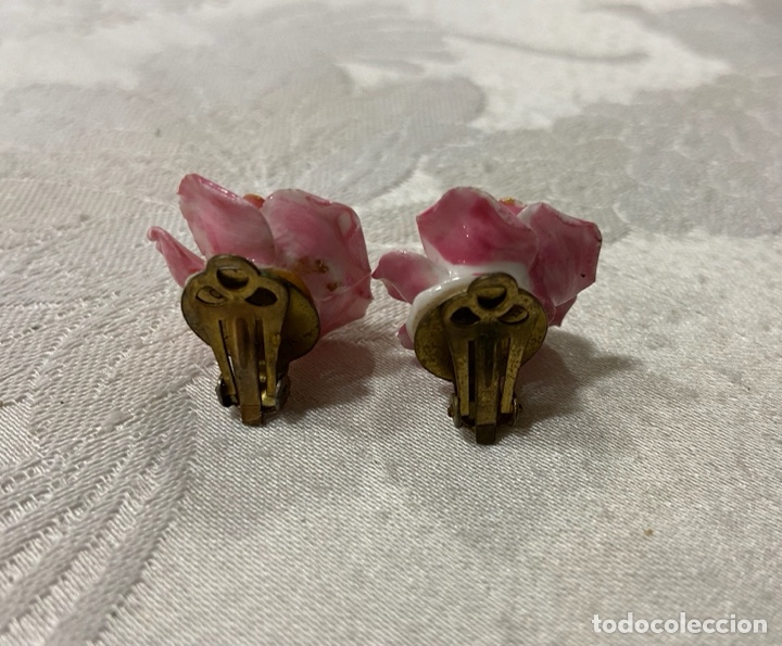 Vintage: C-5. Pendientes de clip. Biscuit England - Foto 2