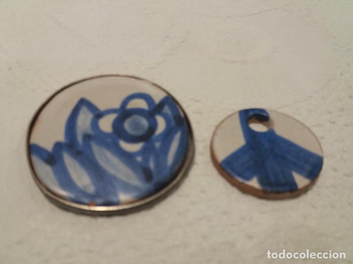 Vintage: Broche y medalla de barro vintage - Foto 1