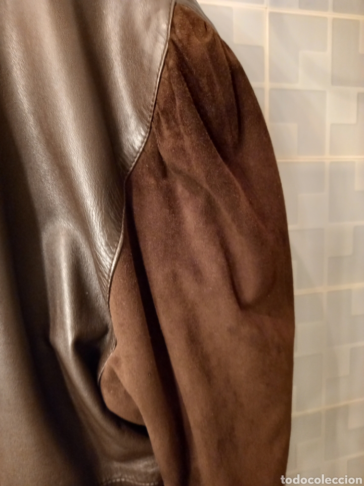 Vintage: Cazadora chaqueta piel - Foto 5