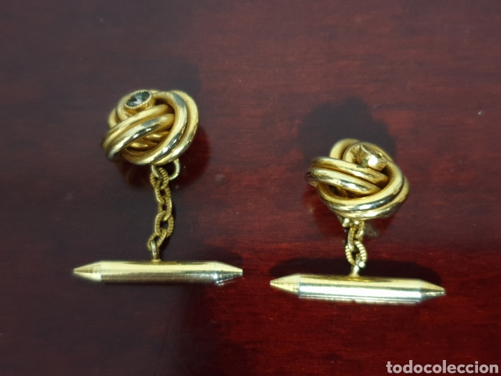 Vintage: Conjunto de alfiler de corbata y gemelos vintage - Foto 4