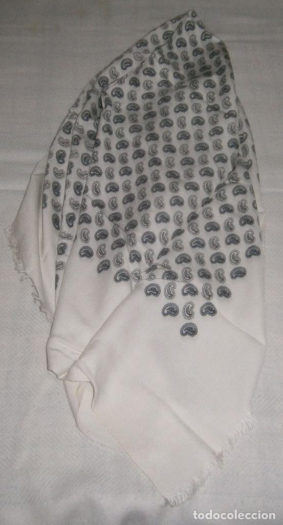 Vintage: pa&ntilde;uelo de algodon egipcio 94 cms x 82 cms - Foto 2