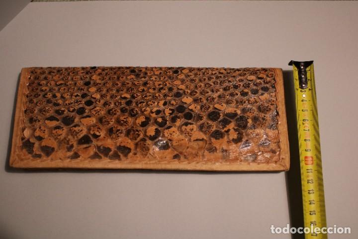 Vintage: BOLSO DE PIEL DE SERPIENTE CON INTERIOR EN CUERO. - Foto 12