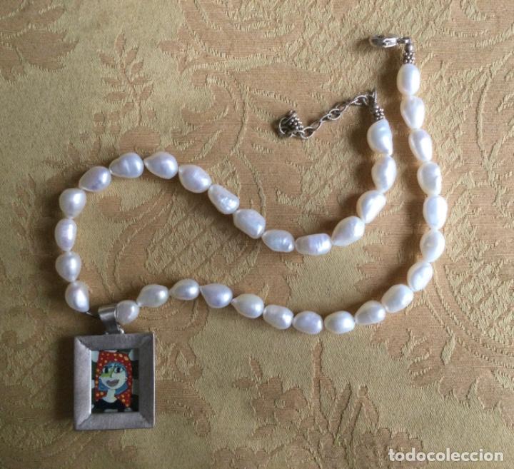 Vintage: COLLAR DE PERLAS Y PLATA ALLISON MASSARI FINE ARTS - Foto 2