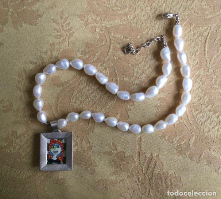 Vintage: COLLAR DE PERLAS Y PLATA ALLISON MASSARI FINE ARTS - Foto 4