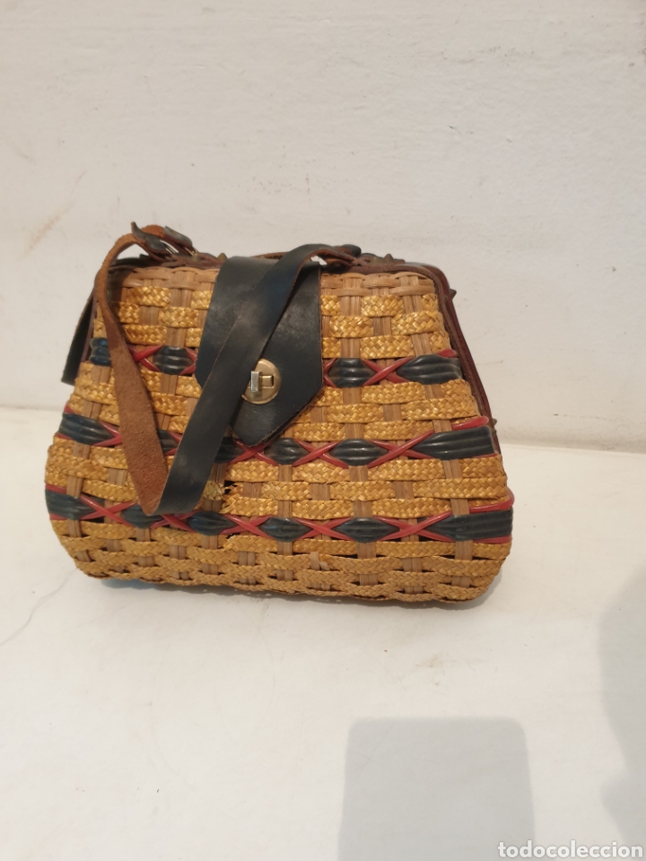 Vintage: BOLSO MIMBRE - Foto 1