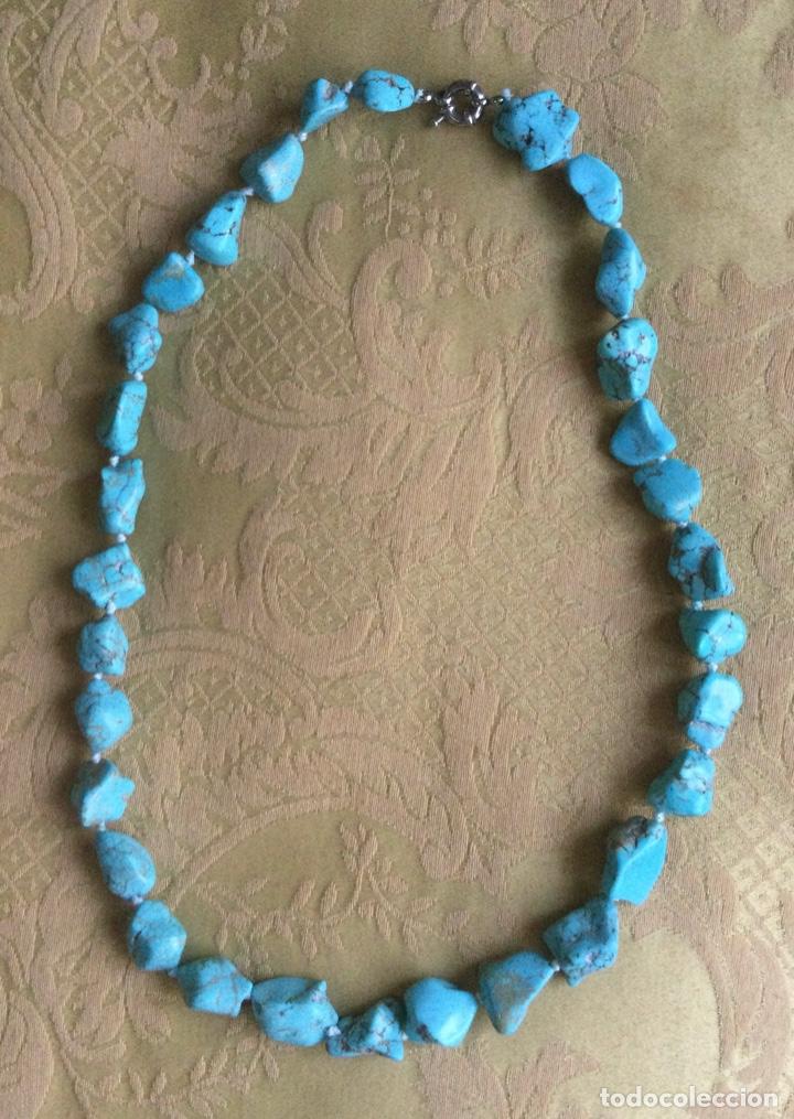 Vintage: COLLAR DE TURQUESAS NATURALES - Foto 4