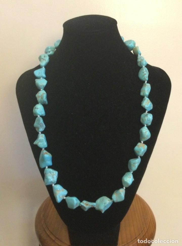 Vintage: COLLAR DE TURQUESAS NATURALES - Foto 10