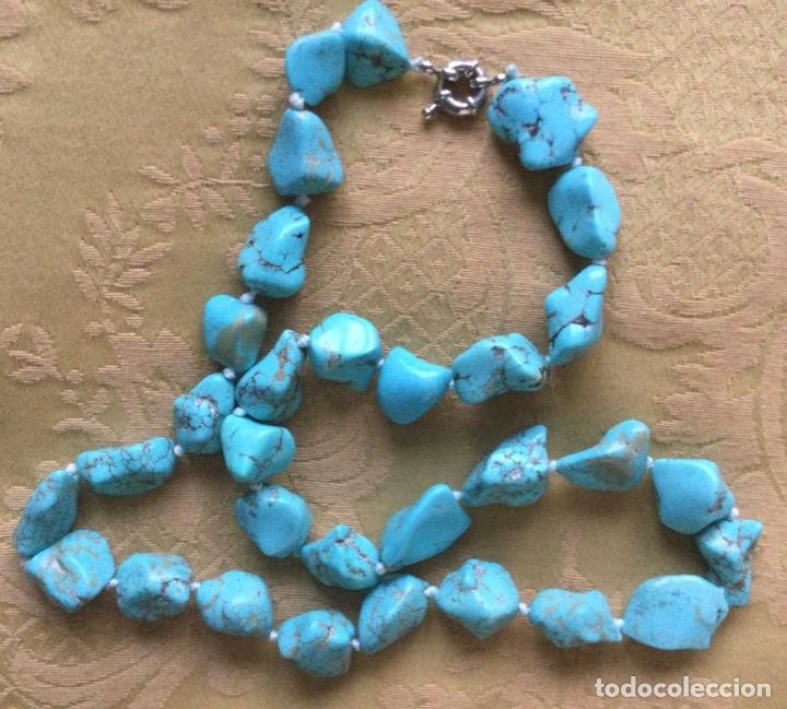 Vintage: COLLAR DE TURQUESAS NATURALES - Foto 12