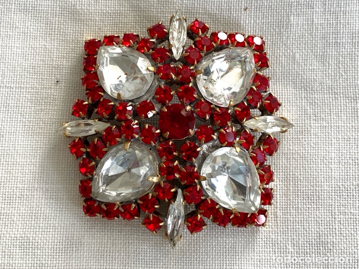 Vintage: Conjunto vintage de broche y pendientes - Foto 2