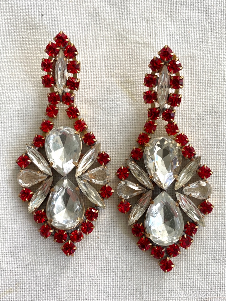 Vintage: Conjunto vintage de broche y pendientes - Foto 6