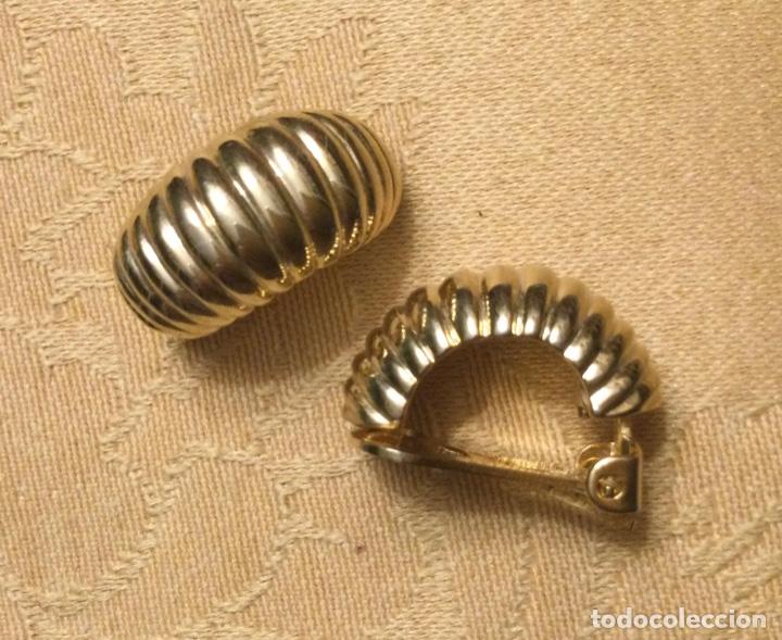 Vintage: PENDIENTES VINTAGE MEDIO ARO - Foto 2