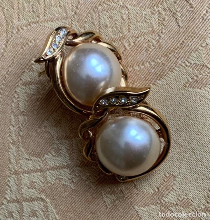 Vintage: PENDIENTES PERLA VINTAGE, CIERRE OMEGA - Foto 1