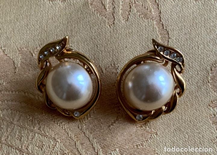 Vintage: PENDIENTES PERLA VINTAGE, CIERRE OMEGA - Foto 3