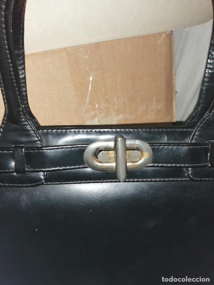 Vintage: Bolso de mano negro - Foto 2