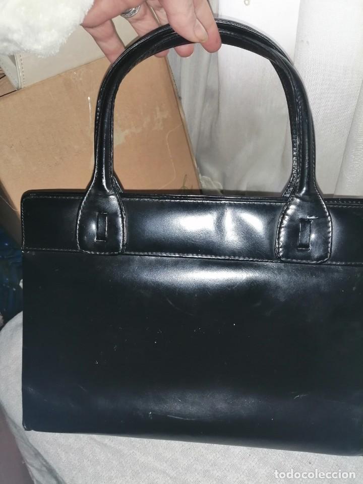 Vintage: Bolso de mano negro - Foto 4