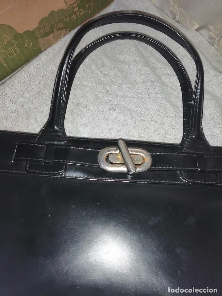 Vintage: Bolso de mano negro - Foto 5