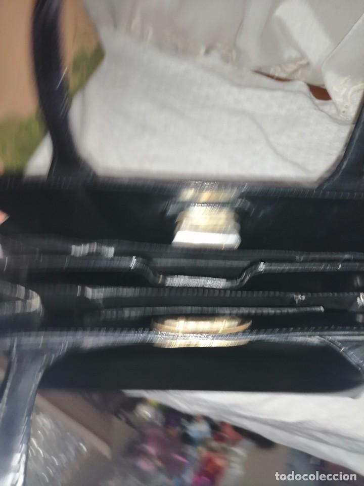 Vintage: Bolso de mano negro - Foto 9