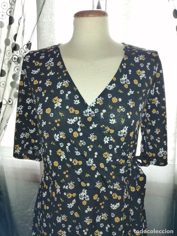 Vintage: Vestido de licra negro y blanco - Foto 2